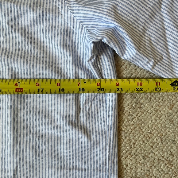 White & Blue Stripped Oxford - Slim Fit - Picture 7 of 8